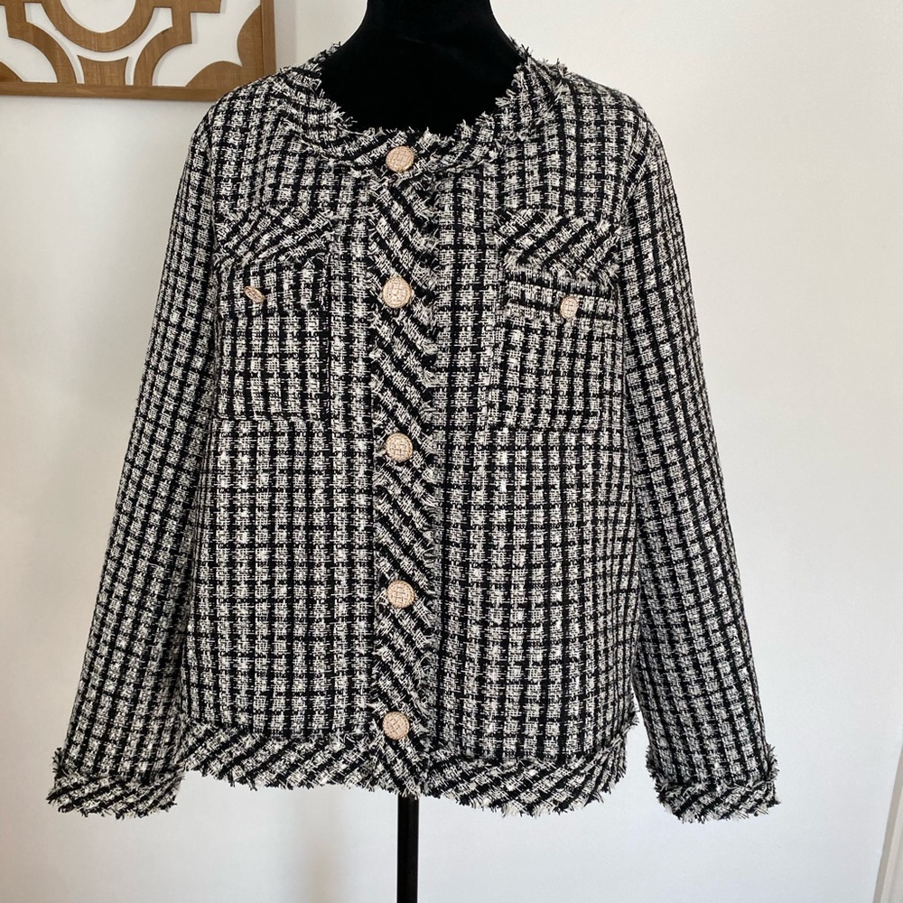 Adrianna Papell black blazer size XL